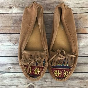 Tan Leather Mocs